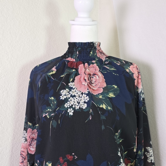 Yumi Kim Falling in Love Floral Mini Dress – Black Pink Navy M - Picture 2 of 16